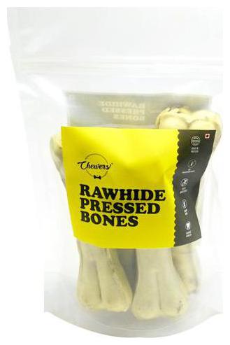 

Chewers Dog Treat - Rawhide Pressed Bones 6 inch 700 g