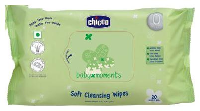 Chicco Cleansing Wipes Soft Baby Moments 20 pcs