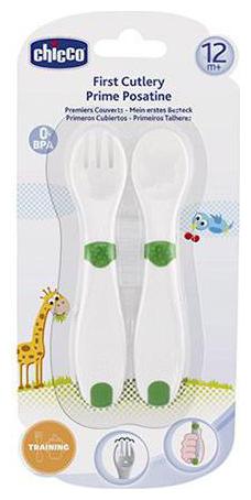 

Chicco First Cutlery 12M - Green 1 pc