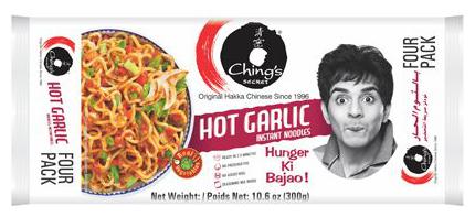 

Chings Instant Noodles - Hot Garlic 240 g