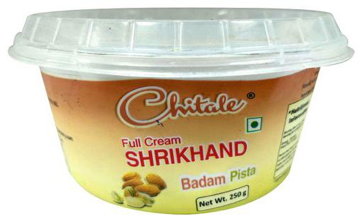 

Chitale Dairy Full Cream Shrikhand Keshar 250 g