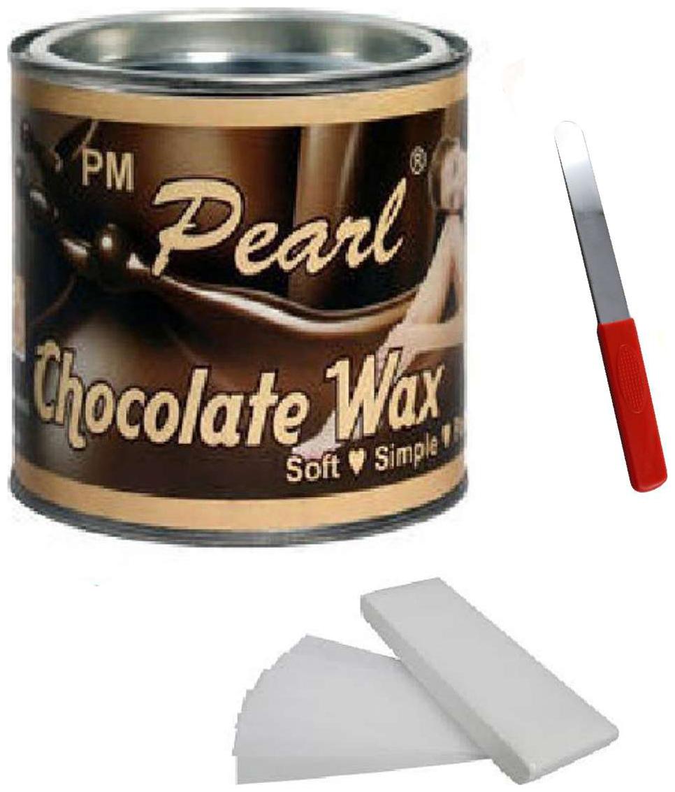 

Choclate Hot Wax 600 g For Hair Removal With 90 Wax Strips Pack Knife