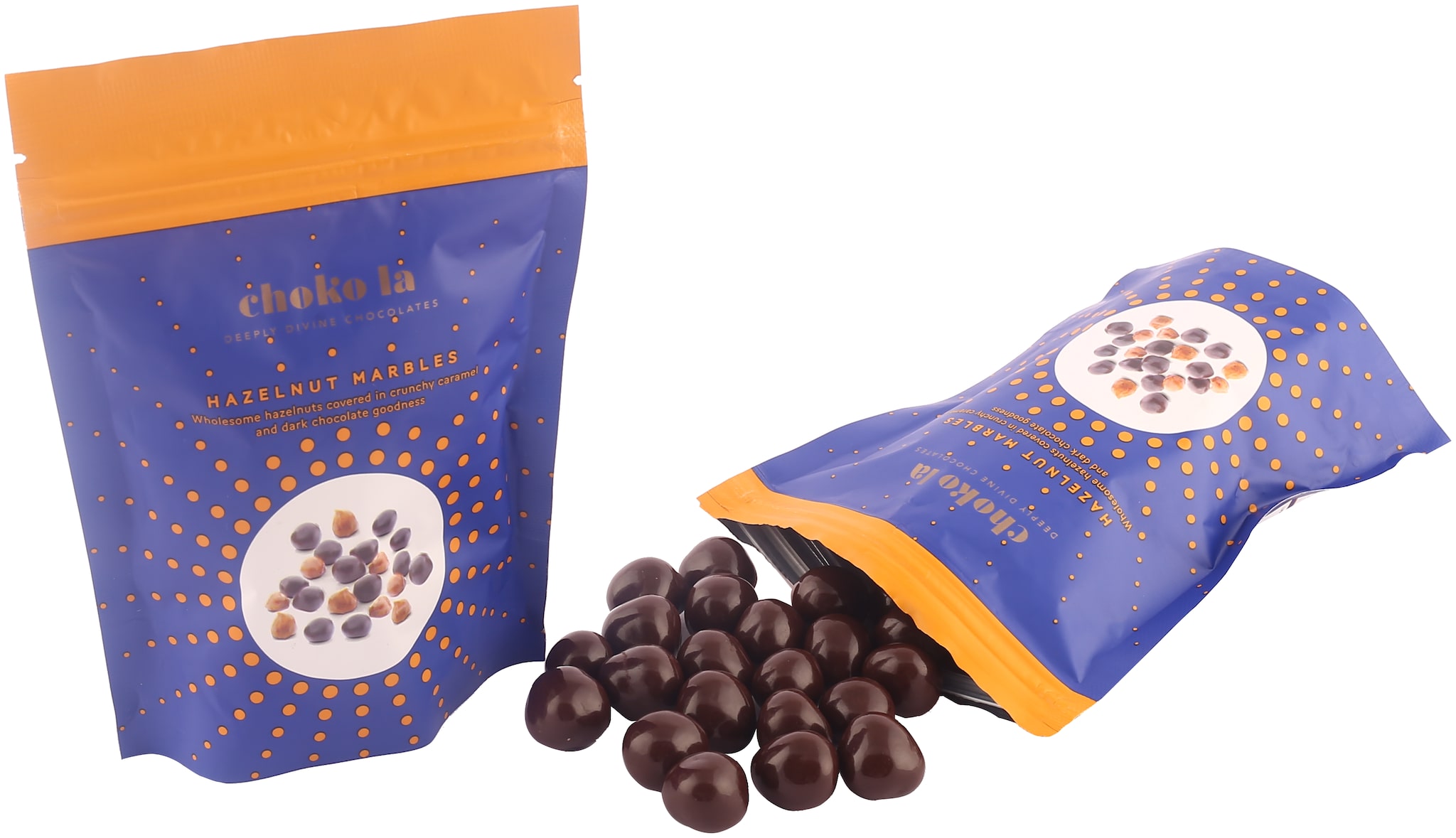 

Choko La Hazelnut Marbles -Vegan Dark Chocolates 100gm