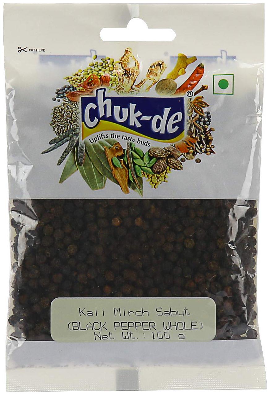 

Chukde Spices Black Pepper Whole (Kali Mirch Sabut) 100g
