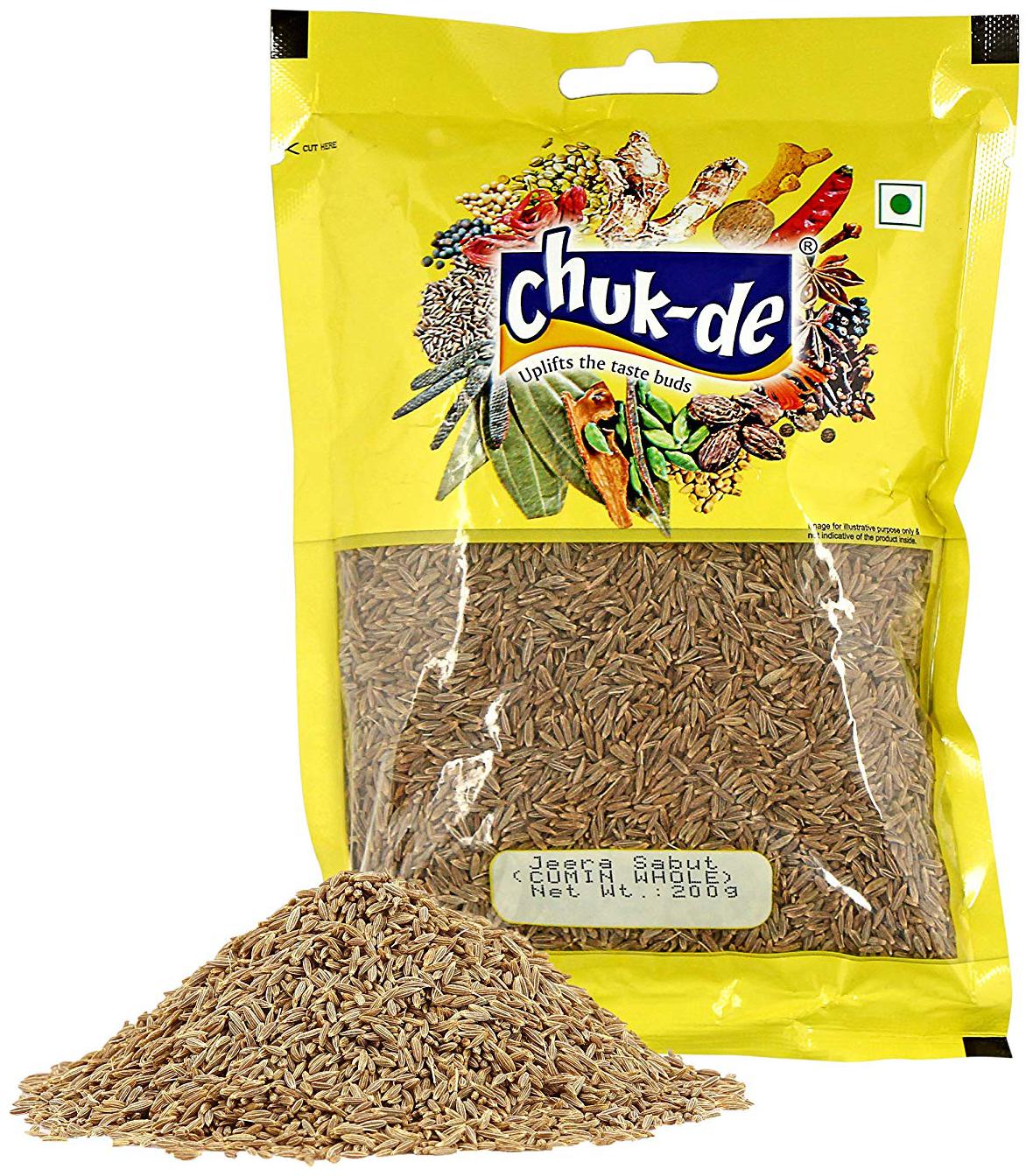 

Chukde Spices Jeera Sabut Whole (Cumin Seed) 200g Pack Of 1