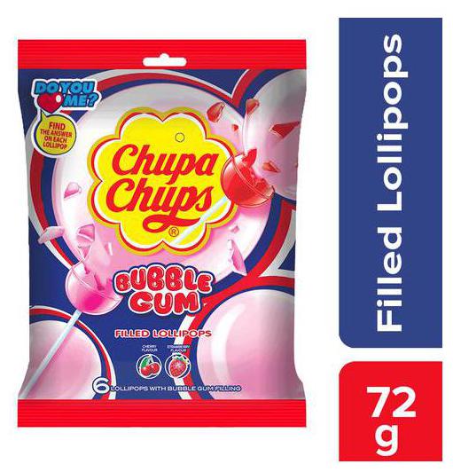 

Chupa Chups Gum-Filled Lollipop 72 g