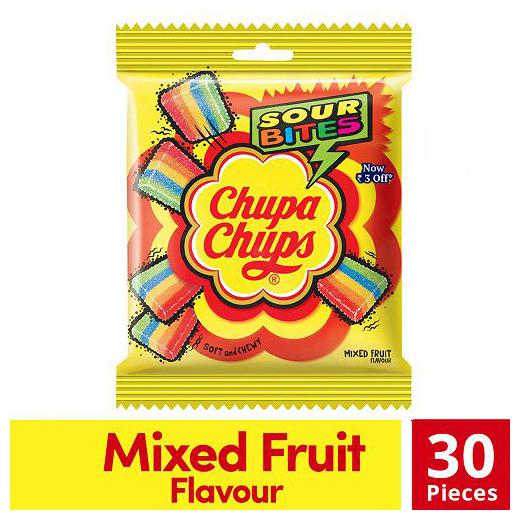 

Chupa Chups Sour Bites - Mixed Fruit Flavour 30 pcs 61 6 g