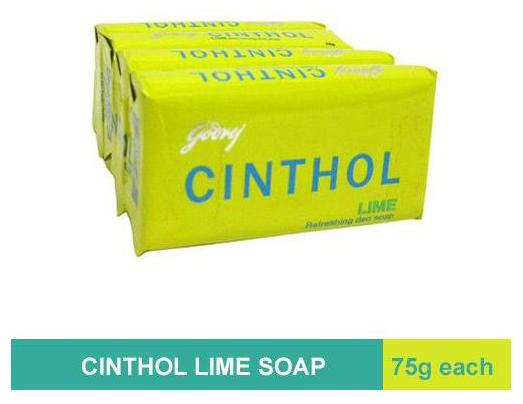 

Cinthol Lime Soap 75 g ( Pack of 4)