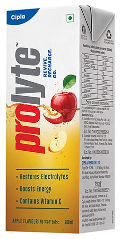 

Cipla Prolyte Rehydrate Apple Liquid 200 ml (Pack of 10)