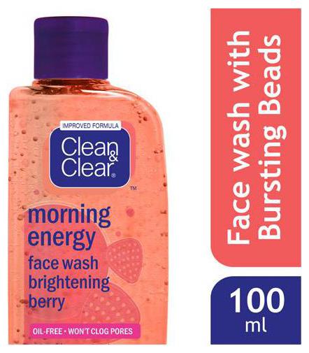 

Clean Clear Face Wash Morning Energy With Natural Berry Extracts 100 ml
