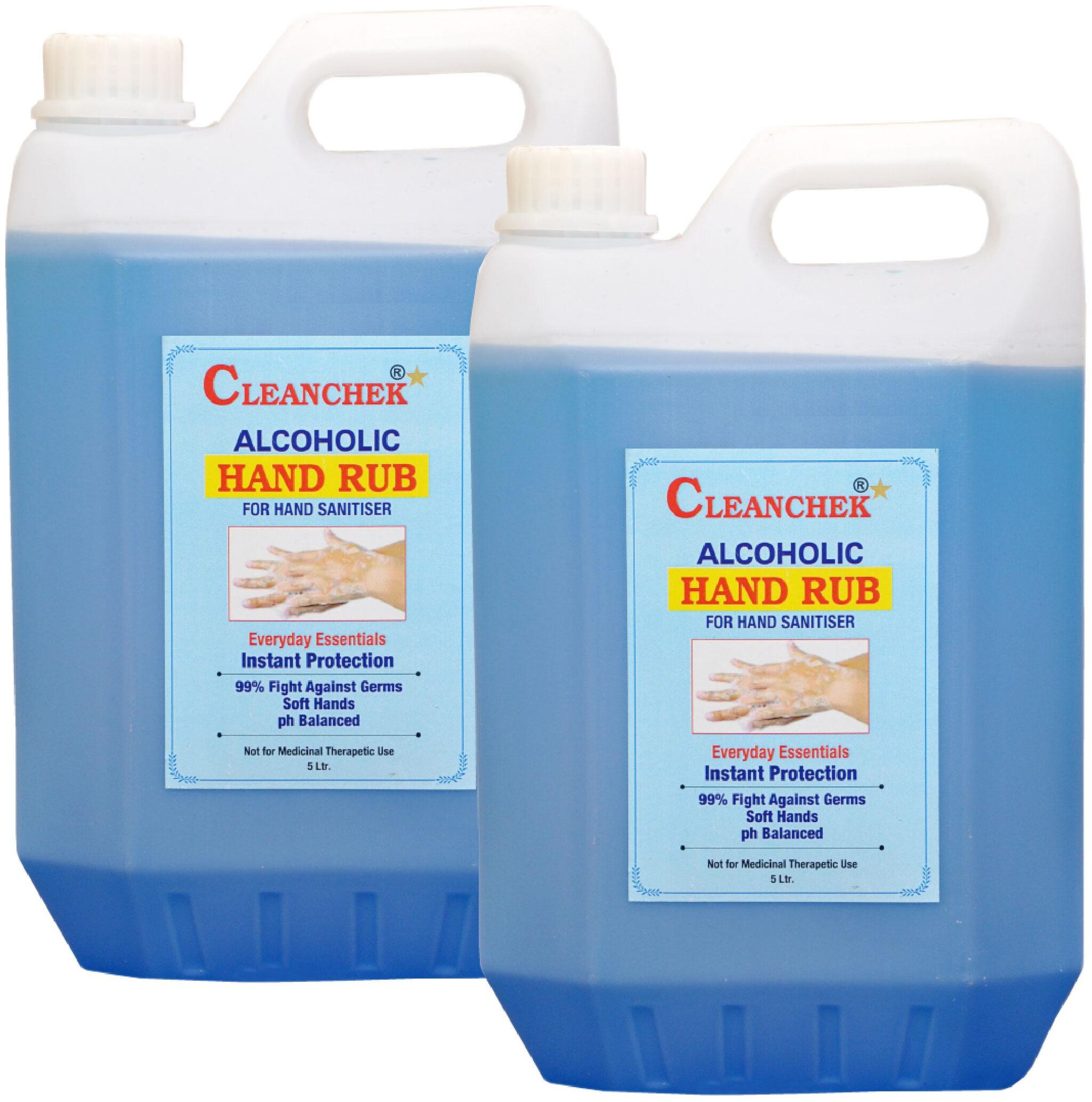 

Cleanchek Hand RUB with I P Alcohol 5 L (Pack of 2)