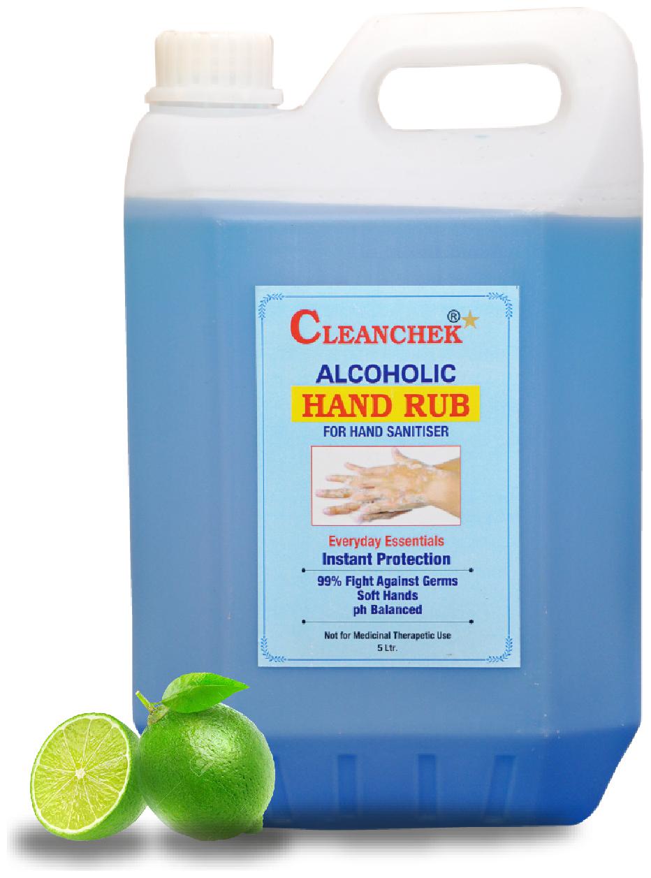 

Cleanchek Hand RUB with I P Alcohol 5 L (Pack of 1)