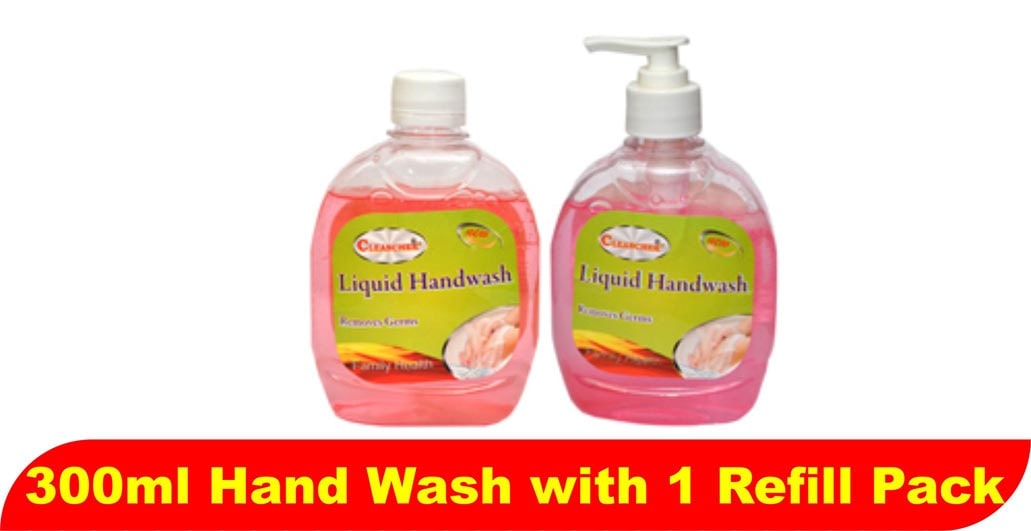 

Cleanchek Liquid Hand Wash 300 ml Rose (Pack Of 2)