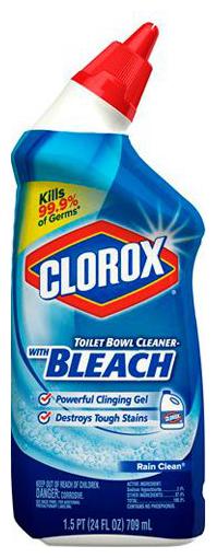 

Clorox Toilet Bowl Cleaner - With Bleach Rain Clean 709 ml