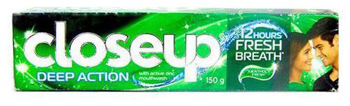 

Close Up Tooth Paste - Deep Action Active Gel Menthol 150 g