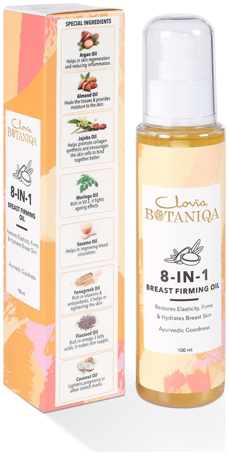 

Clovia Botaniqa 8-in-1 Breast Firming Oil with Ayurvedic Formula- Argan 7 More Natural Oils - 100 ml