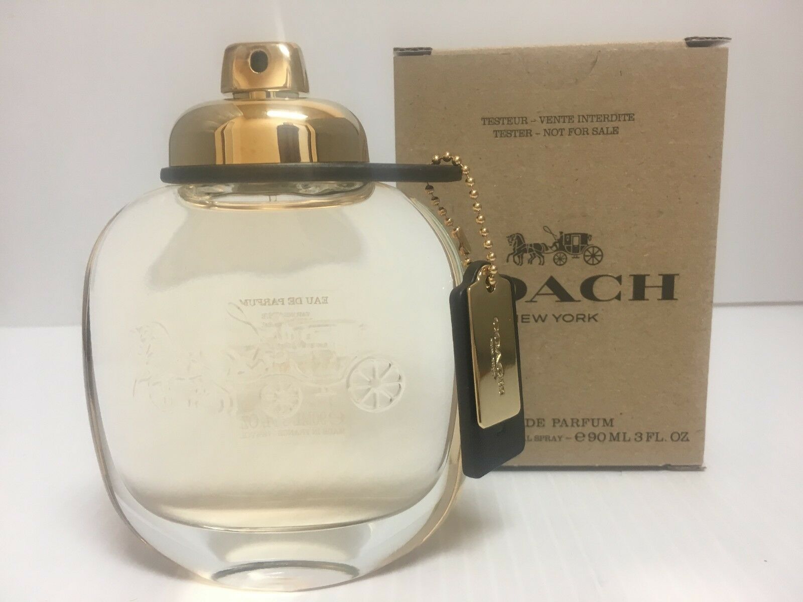 

COACH NEW YORK PERFUME EDP SPRAY 3 0 OZ NEW W CAP TST BOX AS SHOWN