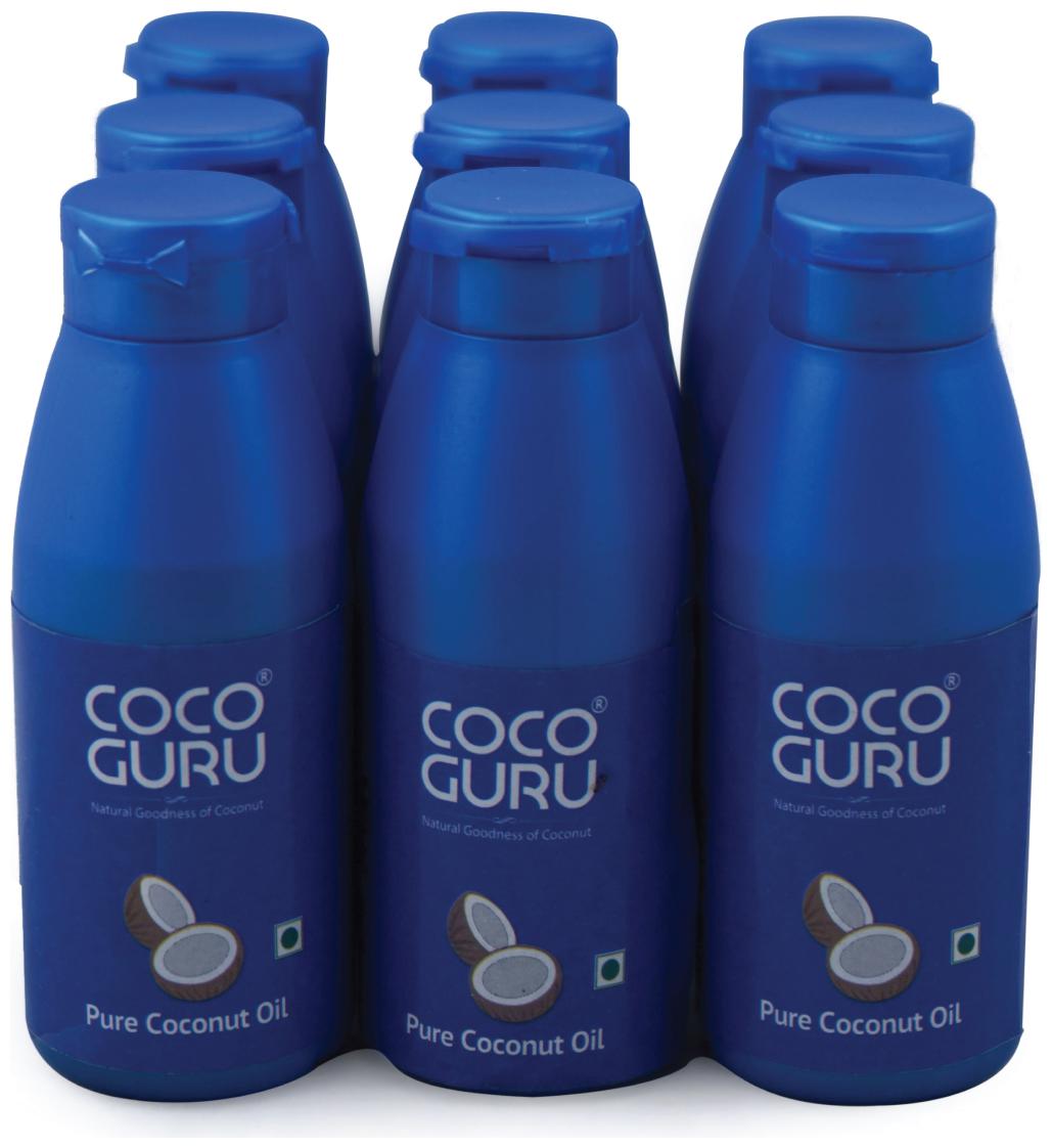 

Cocoguru Roasted Coconut Oil - HDPE Bottle 50 ml (Pack of 9)