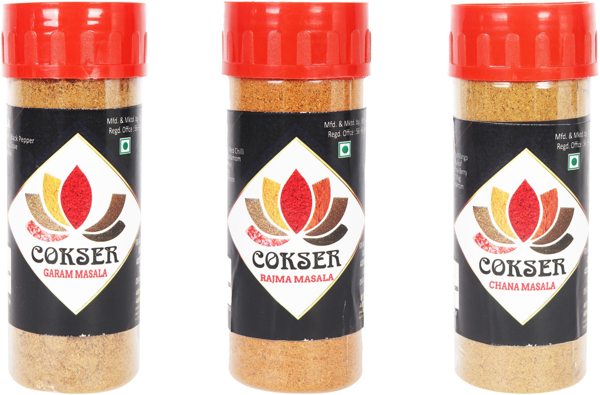 

Cokser Garam Masala 90g Rajma Masala 90g Chana Masala 90g (Pack of 3)