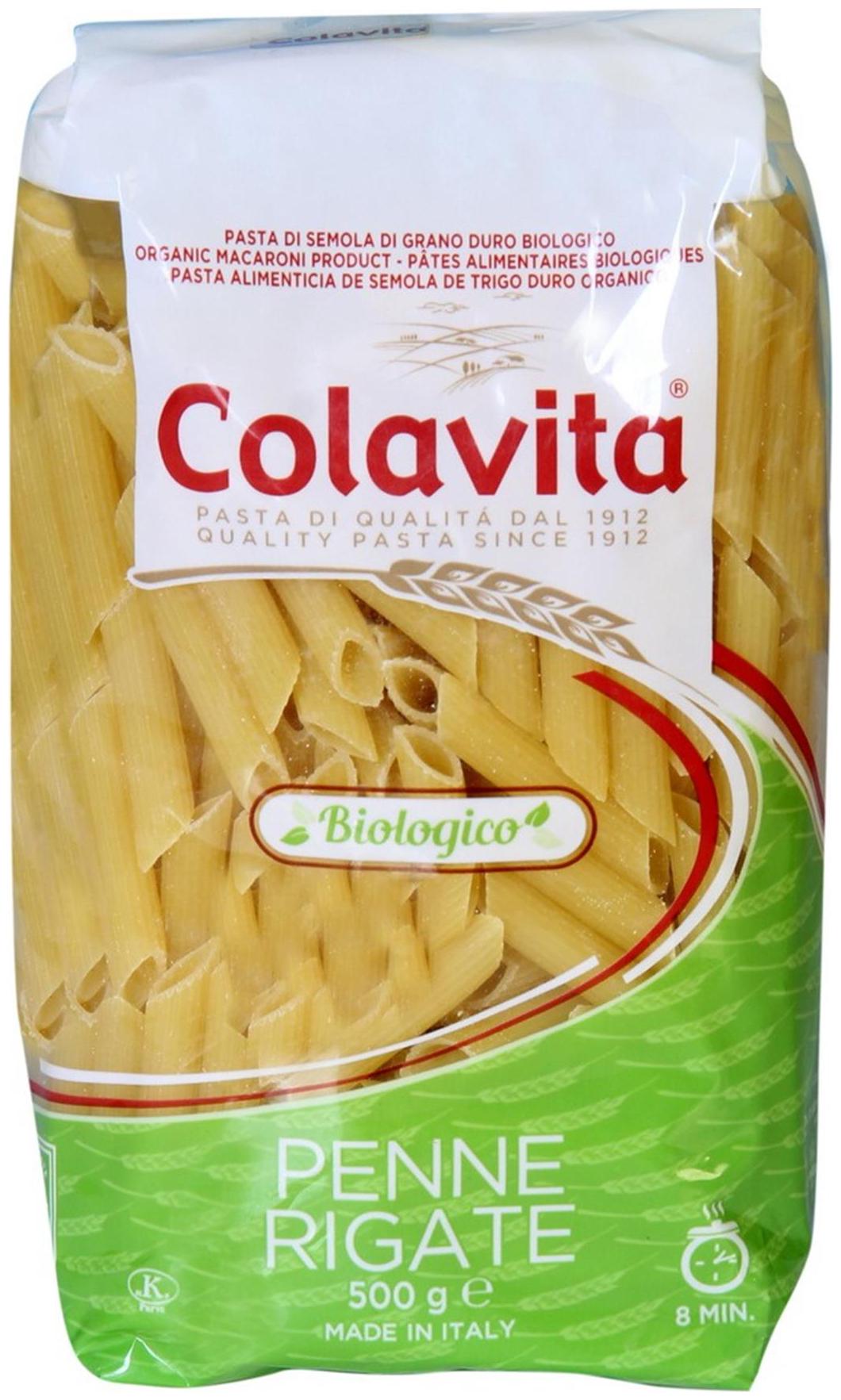

Colavita Penne Rigate Organic Pasta 500g
