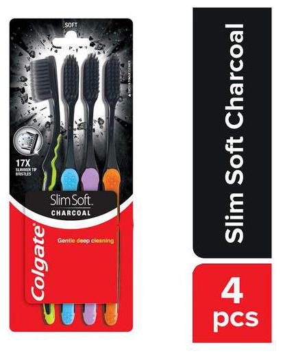 

Colgate Colgate Slim Soft Charcoal Toothbrush 4 pcs