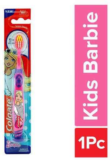 

Colgate Kids Barbie Toothbrush - Extra Soft With Tongue Cleaner 1 pc