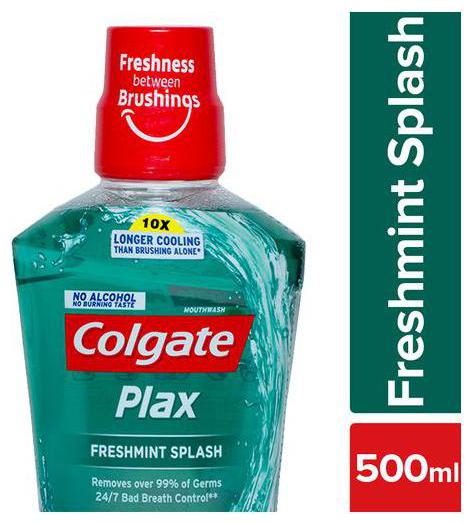 

Colgate Mouthwash - Plax Freshmint Splash 500 ml