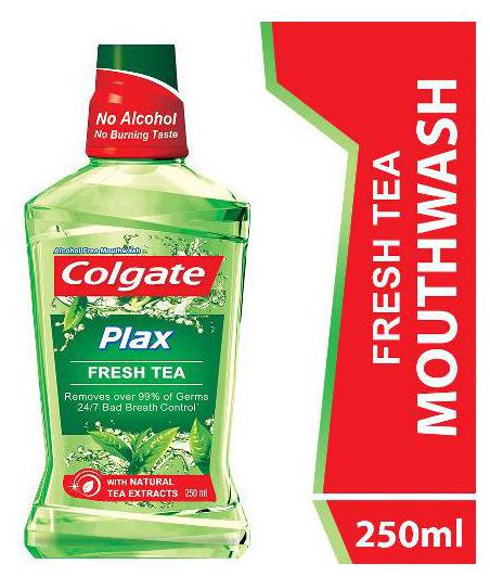 

Colgate Mouthwash Plax Fresh Tea Alcohol Free Imported 250 ml