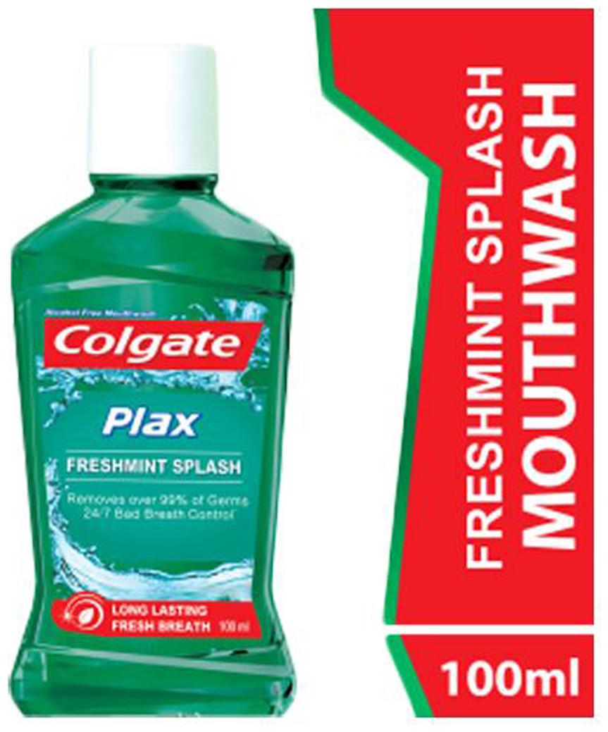 

Colgate Mouthwash - Plax Fresh Mint Alcohol Free Imported 100 ml