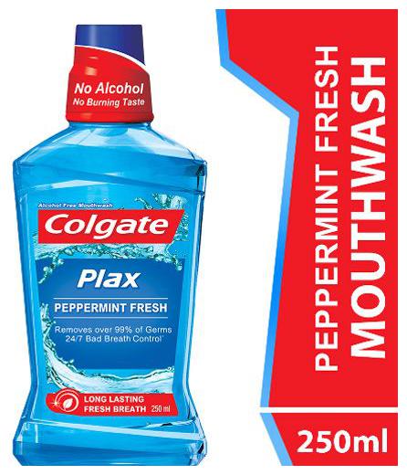 

Colgate Plax Pepper Mint Mouthwash 250 ml