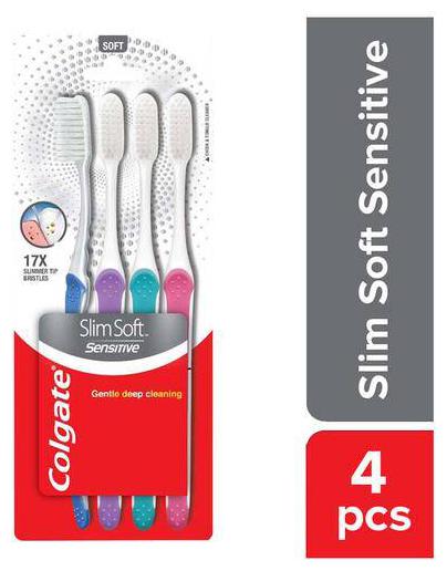 

Colgate Slim Soft Toothbrush - Soft Bristles 4 pcs