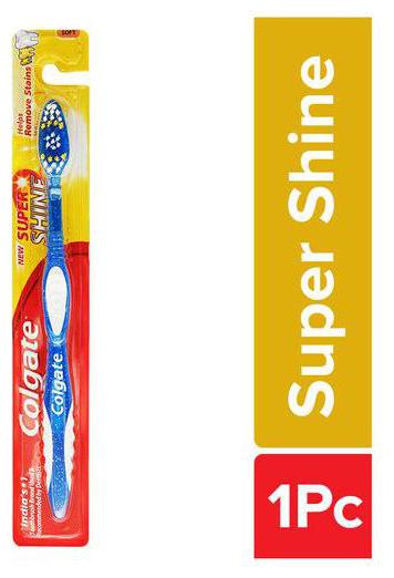 

Colgate Super Shine Soft Bristle Toothbrush 1 pc