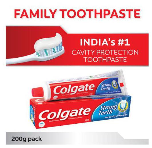 

Colgate Toothpaste Strong Teeth Dental Cream Anti Cavity 200 g
