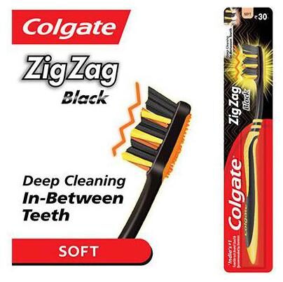 

Colgate Toothbrush - ZigZag Black Soft Bristles 1 pc
