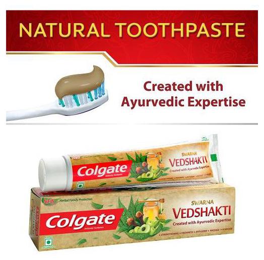 

Colgate Toothpaste Swarna Vedshakti Natural 200 g
