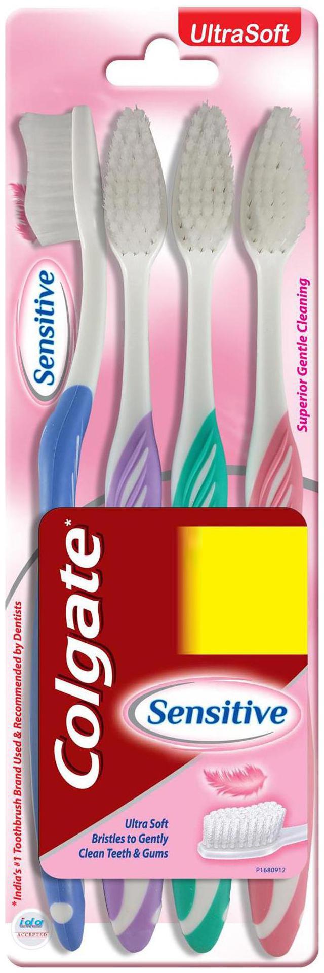 

Colgate Toothbrush - Sensitive Ultra Soft 4 pcs
