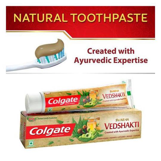 

Colgate Toothpaste Swarna Vedshakti Natural 200 g