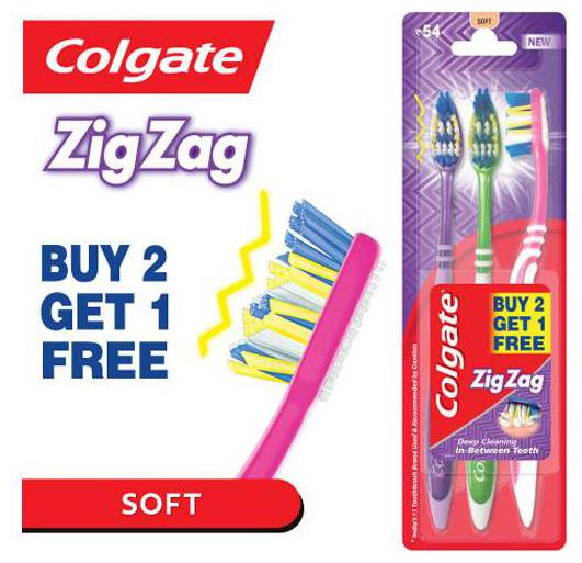 

Colgate Toothbrush - ZigZag Soft Bristles 2 pcs