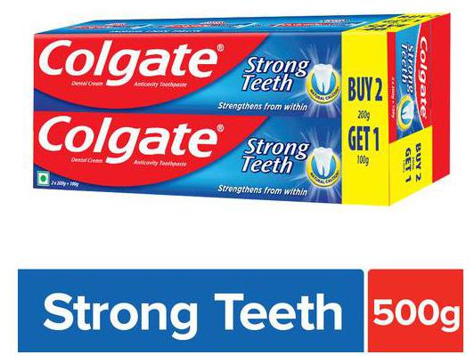 

Colgate Toothpaste Strong Teeth 500 g