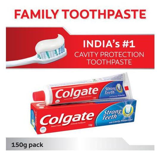 

Colgate Toothpaste - Strong Teeth Dental Cream Anti Cavity 150 g