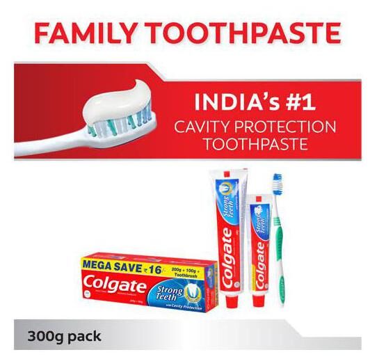 

Colgate Toothpaste Strong Teeth Dental Cream Anti Cavity 300 g