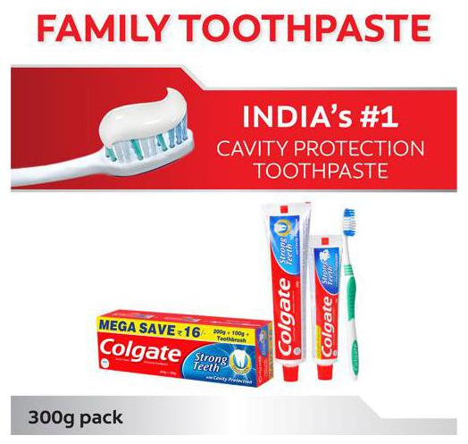 

Colgate Toothpaste Strong Teeth Dental Cream Anti Cavity 300 g