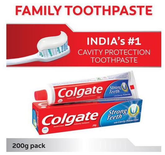 

Colgate Toothpaste Strong Teeth Dental Cream Anti Cavity 200 g