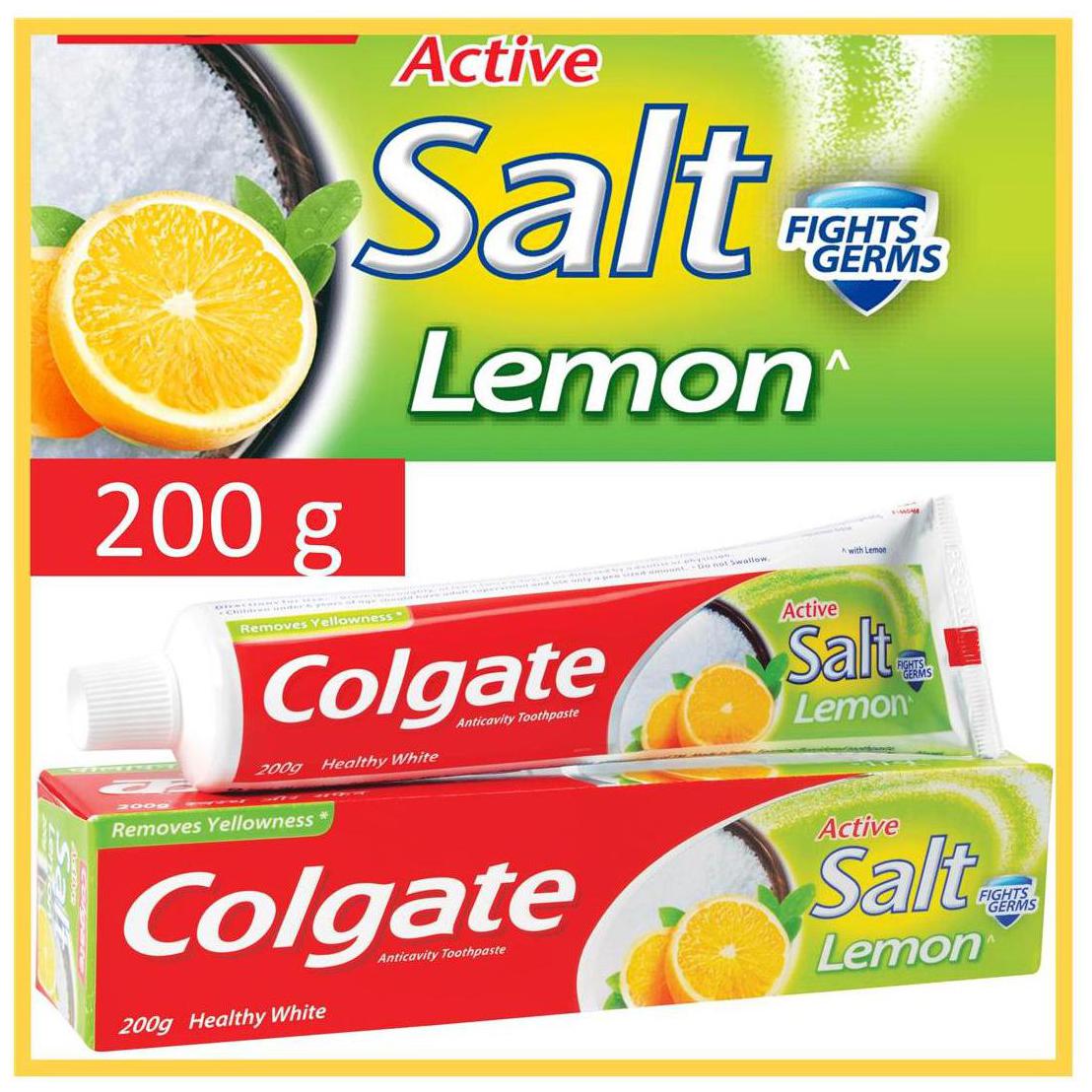Buy Colgate Toothpaste Active Salt Lemon 200 g Online at Low Prices