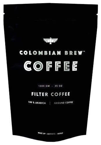 

Colombian Brew Coffee Filter Coffee - 100 Arabica Ground Coffee Smooth Strong 1 kg
