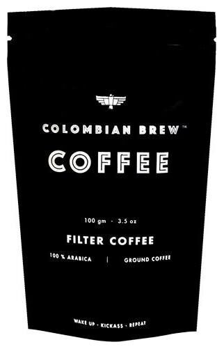 

Colombian Brew Coffee Filter Coffee - 100 Arabica Ground Coffee Smooth Strong 100 g