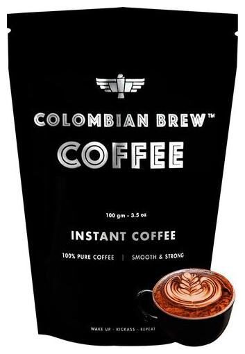 

Colombian Brew Coffee Instant Coffee - Smooth Strong 100 Coffee 50 g