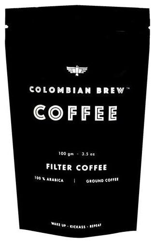 

Colombian Brew Coffee Filter Coffee - 100 Arabica Ground Coffee Smooth Strong 100 g