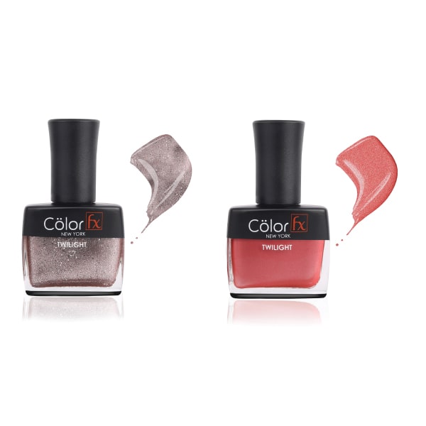 

Color Fx Nail Enamel Twilight Festive Collection (Pack of 2 )