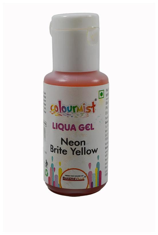 

Colourmist Liqua gel Neon Brite Yellow 15 g (Pack of 1)